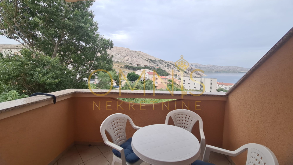 Pag, Metajna ,apartman, 1SKL, 42m2, balkon!