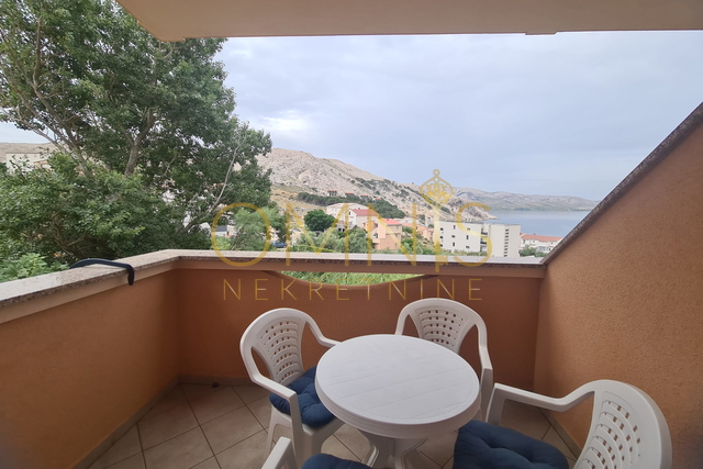 Pag, Metajna ,apartman, 1SKL, 42m2, balkon!