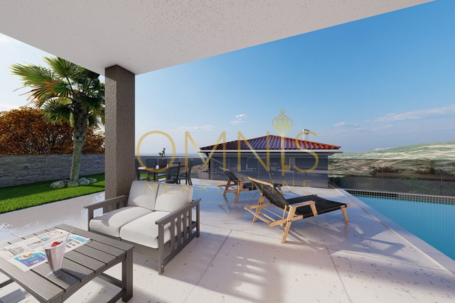 Island of Krk, luxury apartment, 113 m², with a swimming pool!