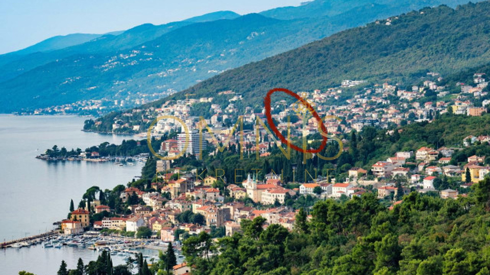 Opatija centar – samostojeća kuća 380 m², 3 stana, bazen, panoramski pogled na more