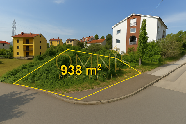 Građevinsko zemljište 938 m² – Marinići, odlična lokacija