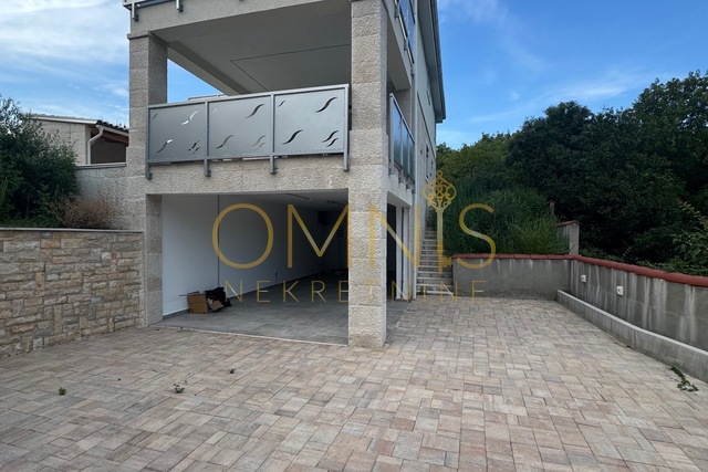 Vrbnik, island of Krk – modern house with a swimming pool and yard