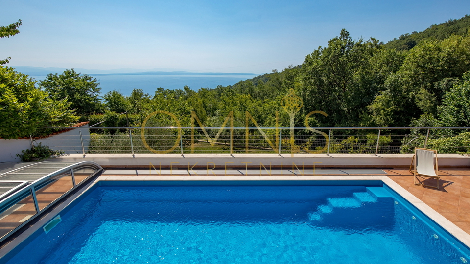 OPATIJA, VEPRINAC- samostojeća kuća, velika okućnica, prekrasan pogled!!