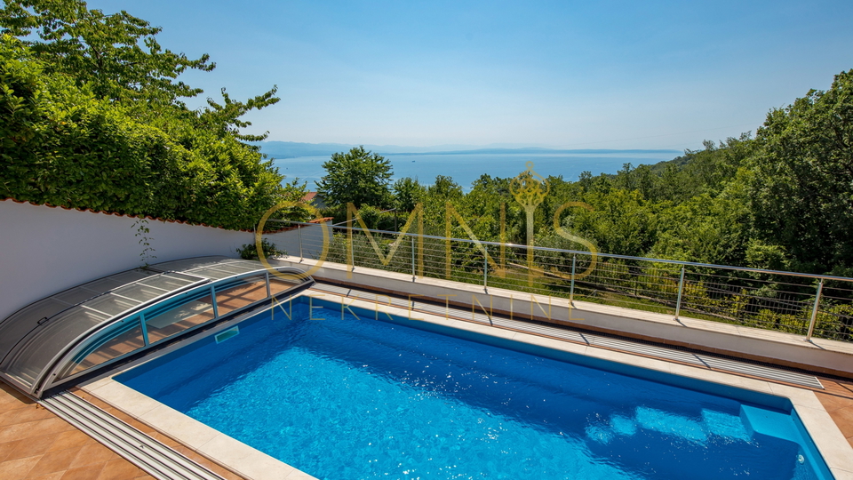 OPATIJA, VEPRINAC- samostojeća kuća, velika okućnica, prekrasan pogled!!