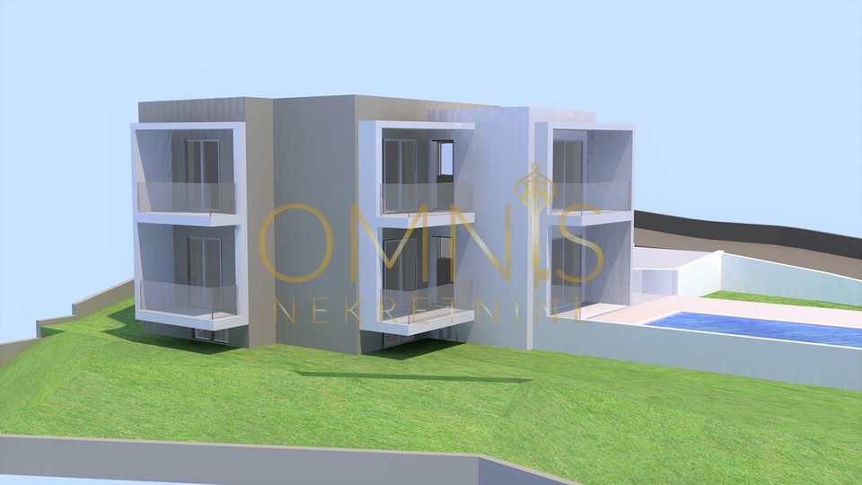 Kuća s pogledom na more – započeta gradnja 212 m², mirna lokacija Kastav