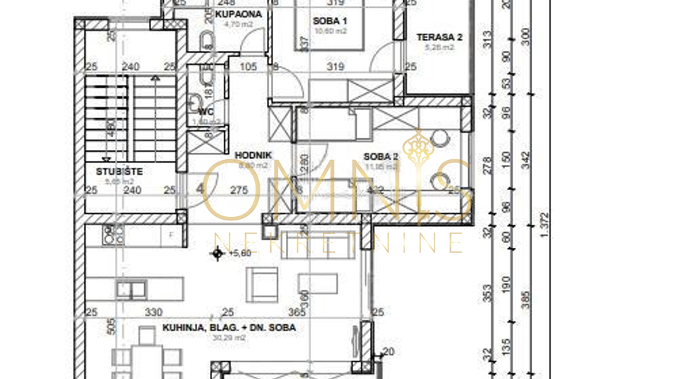 Newly Built Apartment with Sea View – Apartment 68 m², Njivice