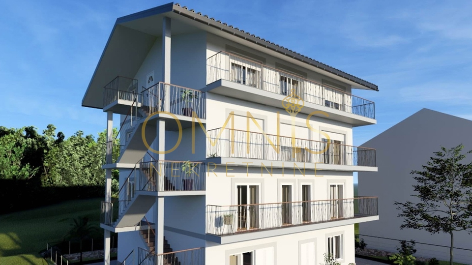 Kastav -Ćikovići -3S+DB, balkon s pogledom na Kvarner, prodaja!