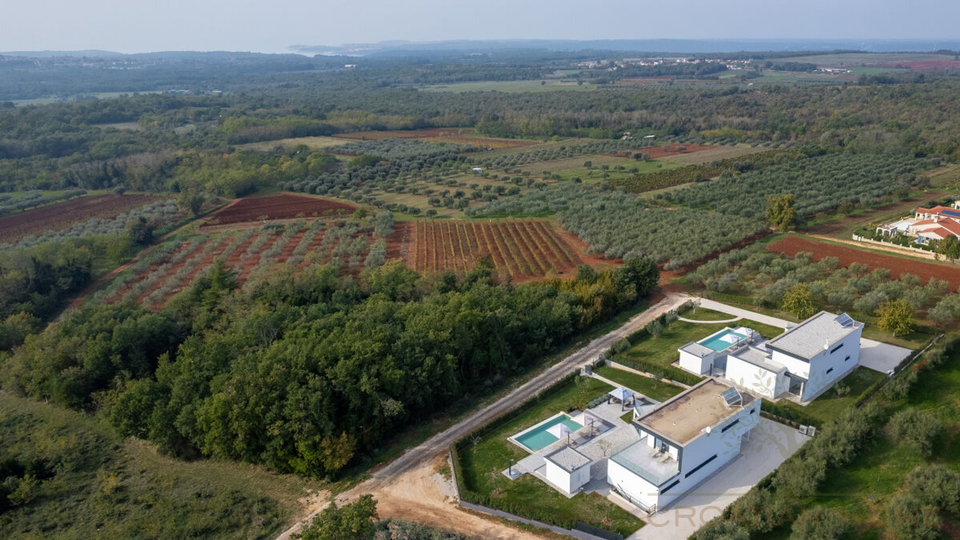 Villa mit Keller und 50 m2 beheiztem Pool am Rande einer gr&ouml;sseren istrischen Ortschaft