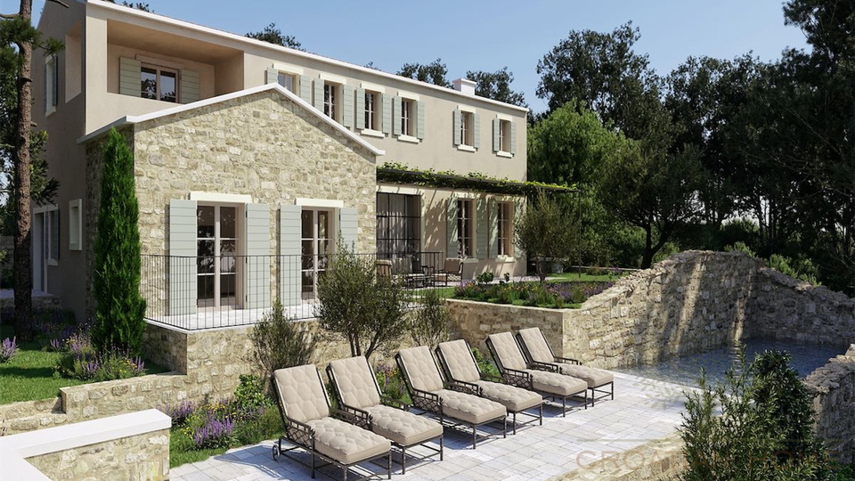 Mediterrane Luxusvilla mit Pool und atemberaubenden Blick in die Natur und ins Gr&uuml;ne