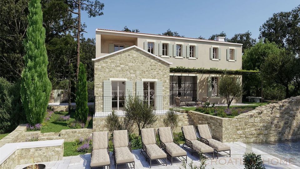 Mediterrane Luxusvilla mit Pool und atemberaubenden Blick in die Natur und ins Gr&uuml;ne