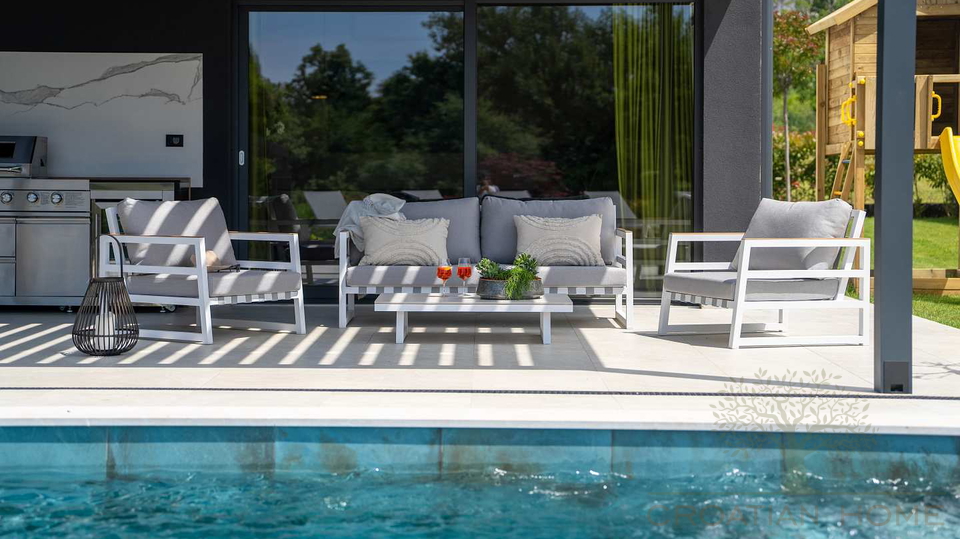 Luxus Villa i Porec mit 40 m2 Pool&comma; Jacuzzi und Meerblick