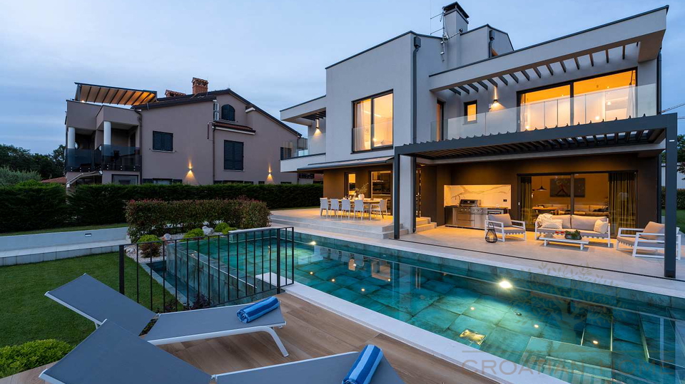 Luxus Villa i Porec mit 40 m2 Pool&comma; Jacuzzi und Meerblick