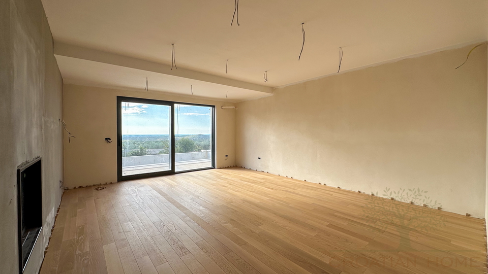 Moderne Villa im ruhigen istrischen Dorf &ndash; Harmonie aus Natur&comma; Meerblick und h&ouml;chster Bauqualit&auml;t