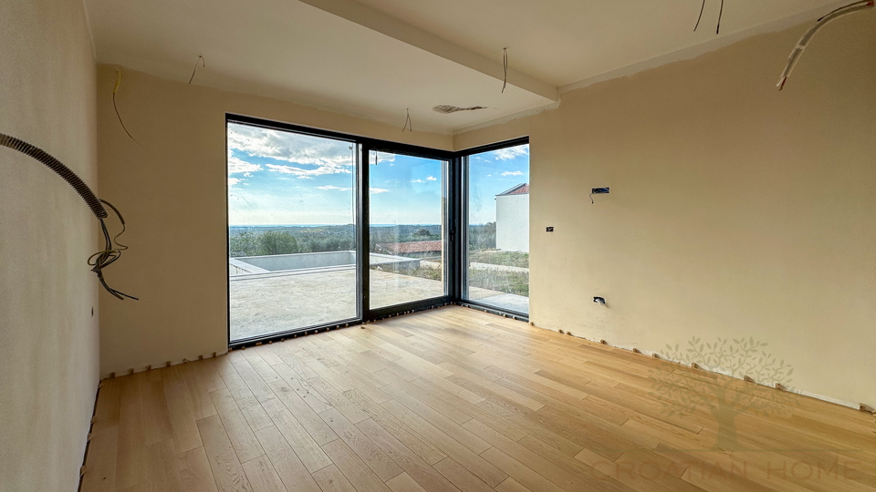 Moderne Villa im ruhigen istrischen Dorf &ndash; Harmonie aus Natur&comma; Meerblick und h&ouml;chster Bauqualit&auml;t