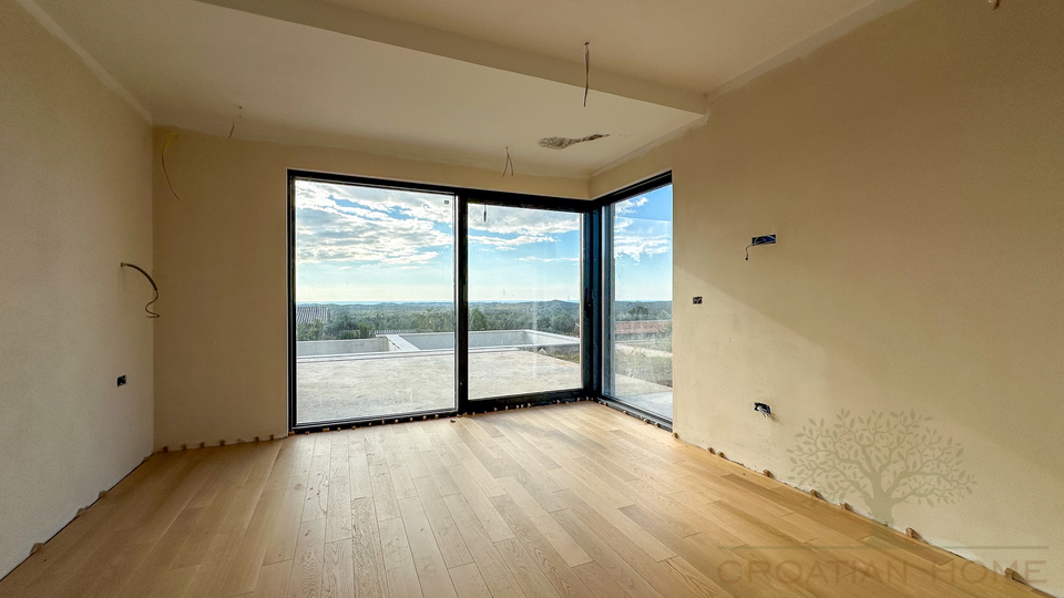 Moderne Villa im ruhigen istrischen Dorf &ndash; Harmonie aus Natur&comma; Meerblick und h&ouml;chster Bauqualit&auml;t