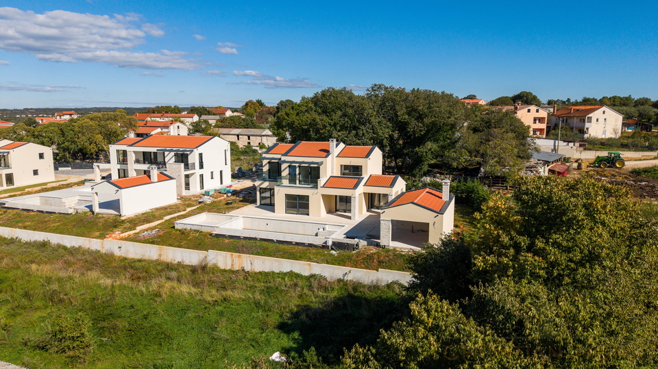 Moderne Villa im ruhigen istrischen Dorf &ndash; Harmonie aus Natur&comma; Meerblick und h&ouml;chster Bauqualit&auml;t