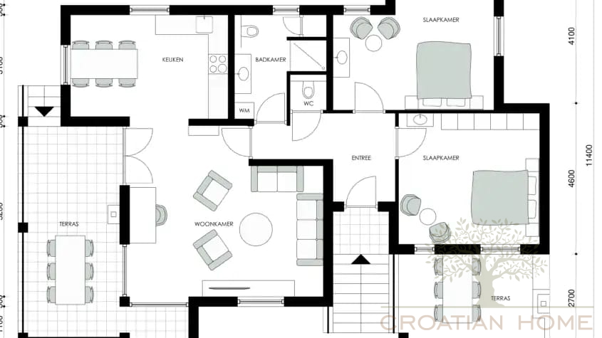 FREISTEHENDES HAUS MIT EINLIEGERWOHNUNG UND POOL - MEERBLICK&excl;