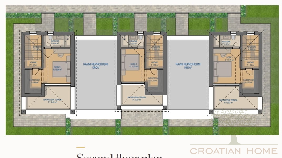 ENDREIHENHAUS MIT GARTEN UND 3 SCHLAFZIMMER -S1