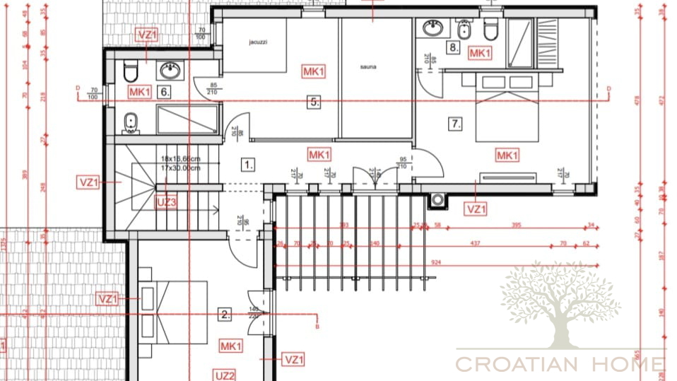 RUHIGE DORFLAGE&comma; MODERNE ARCHTEKTUR  UND MEDITERRANES WOHNGEF&Uuml;HL - VILLA NUR 5 MINUTEN VON POREC
