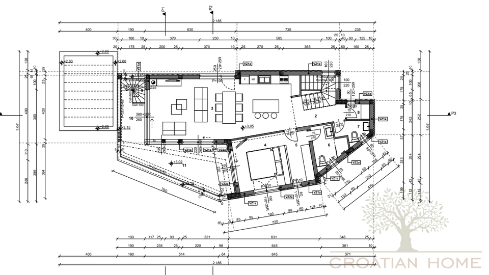 EXCLUISVE DESIGNVILLA MIT GARAGE&comma; MEERBLICK UND BLICK AUF NATIONALPARK BRIJUNI