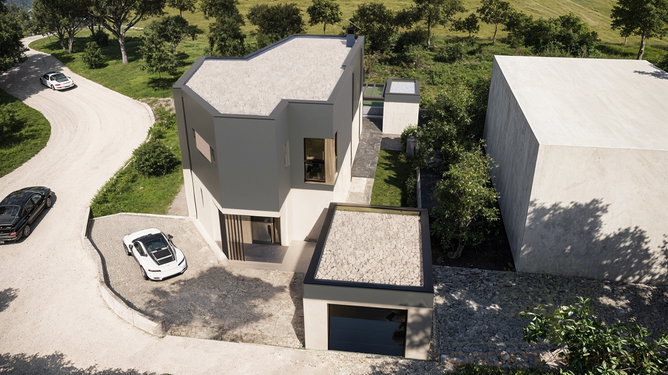 EXCLUISVE DESIGNVILLA MIT GARAGE&comma; MEERBLICK UND BLICK AUF NATIONALPARK BRIJUNI