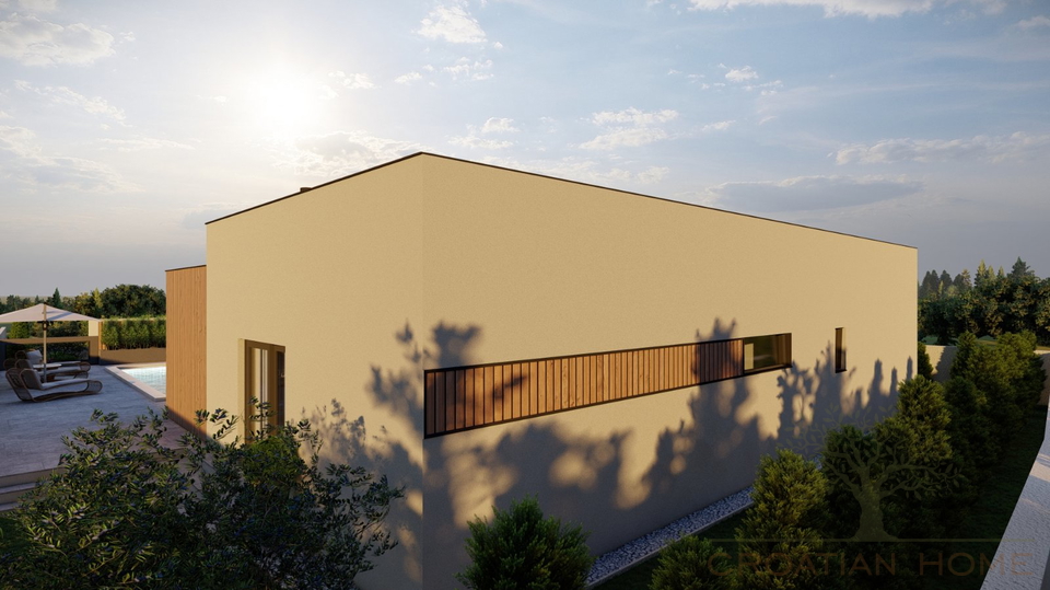 MODERNER BUNGALLOW MIT POOL IM BAU