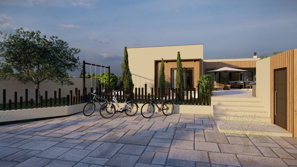 MODERNER BUNGALLOW MIT POOL IM BAU