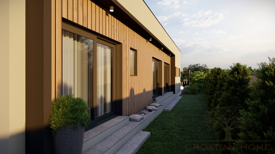 MODERNER BUNGALLOW MIT POOL IM BAU