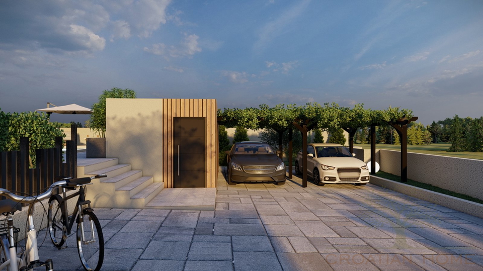 MODERNER BUNGALLOW MIT POOL IM BAU
