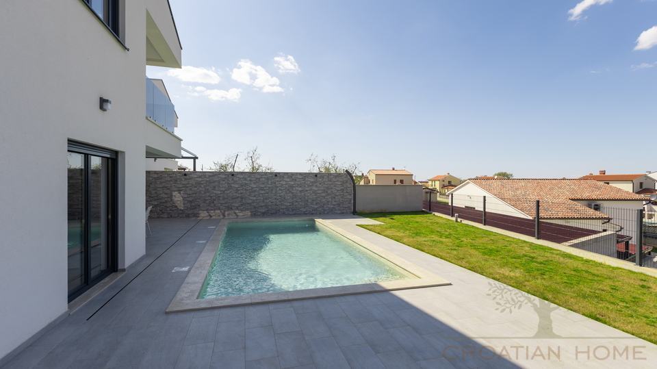 Modernes Haus in ruhiger Lage &ndash; nur 4 km von Pore&ccaron; entfernt - Meerblick&excl;