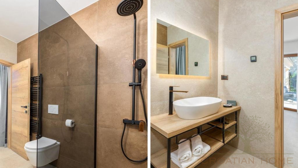 Eleganter Neubau Bungalow mit Pool - Ruhe&comma; Privatsph&auml;re und ganzj&auml;hriger Wohnkomfort
