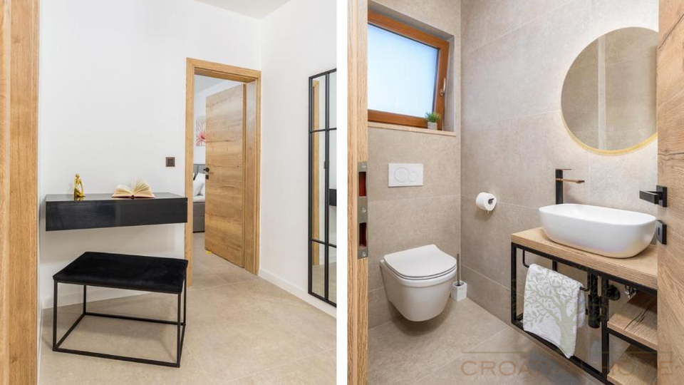 Eleganter Neubau Bungalow mit Pool - Ruhe&comma; Privatsph&auml;re und ganzj&auml;hriger Wohnkomfort