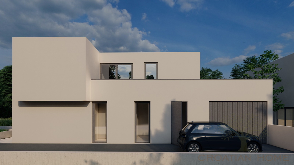VILLA MIT POOL UND GARAGE UND MEERBLICK - ALLE ANNEHMICHKEITEN FUSSWEIT