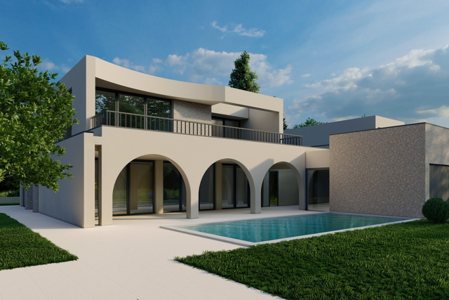 VILLA MIT POOL UND GARAGE UND MEERBLICK - ALLE ANNEHMICHKEITEN FUSSWEIT