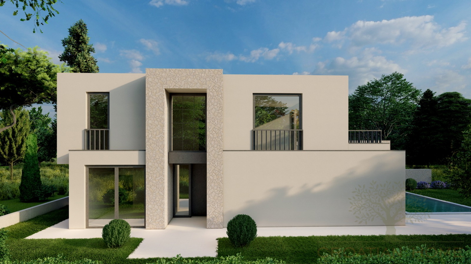 VILLA MIT POOL UND GARAGE UND MEERBLICK - ALLE ANNEHMICHKEITEN FUSSWEIT