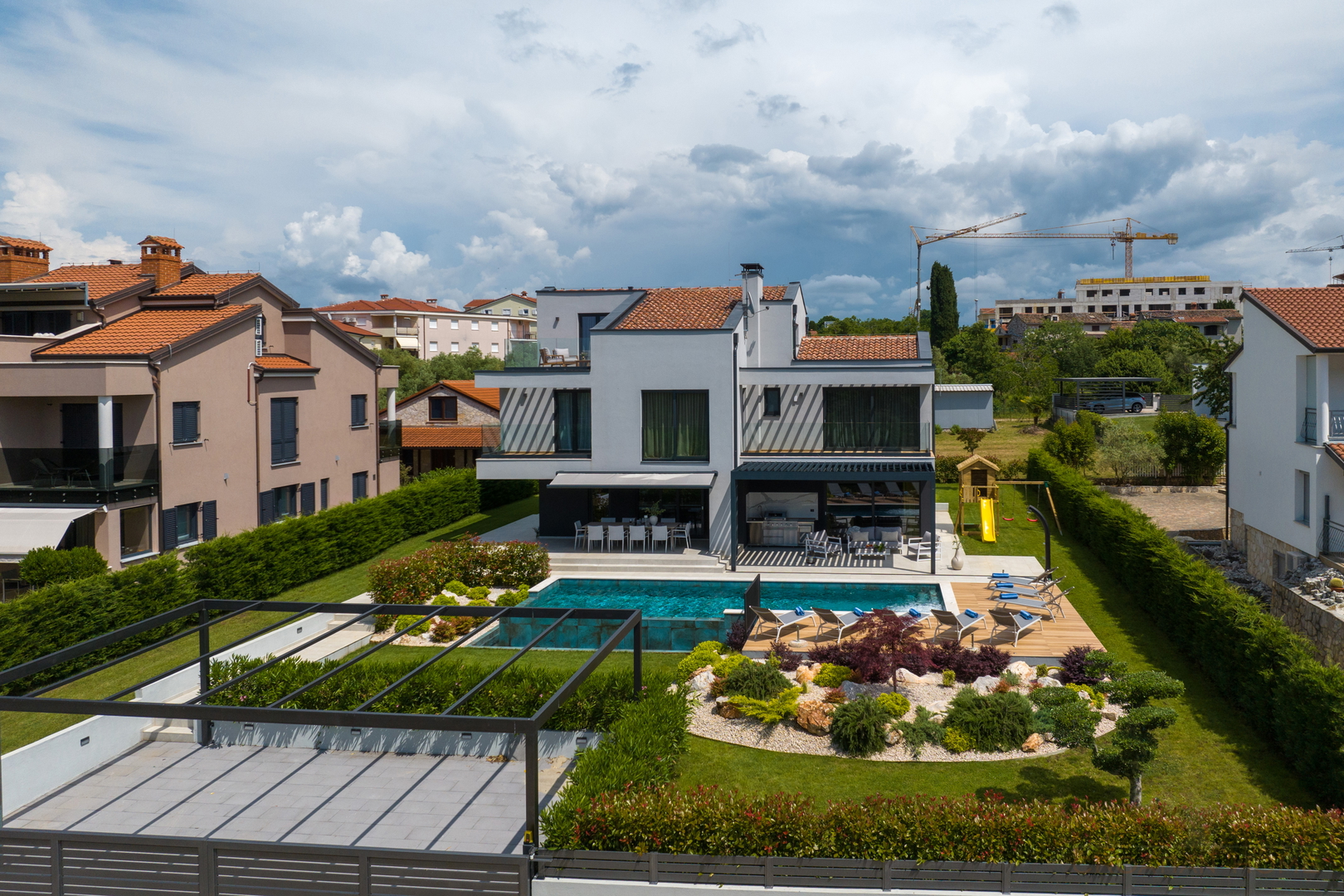 Luxus Villa i Porec mit 40 m2 Pool, Jacuzzi und Meerblick