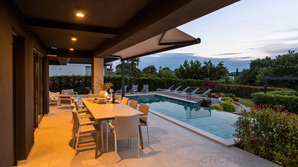 Luxus Villa i Porec mit 40 m2 Pool&comma; Jacuzzi und Meerblick