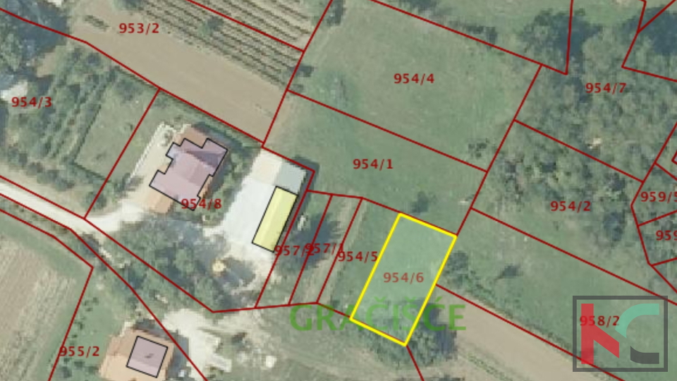 Land, 511 m2, For Sale, Gračišće