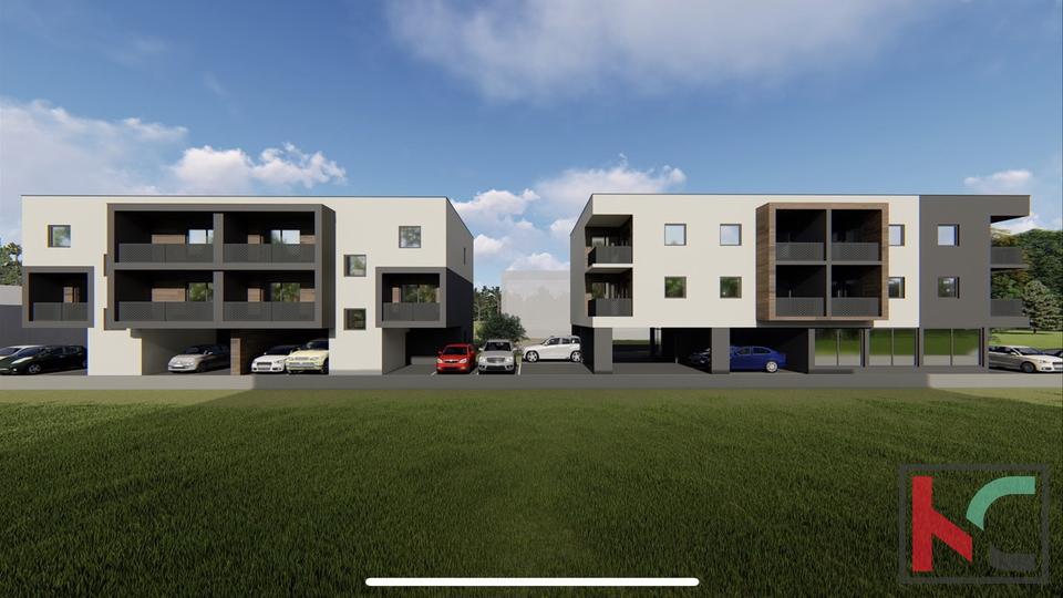 Pula, Gregovica, apartment 40.2 m2 in a quality new building