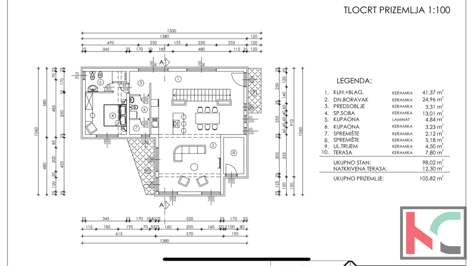 Istria, Orbanići, villa arredata di design moderno in costruzione 194m2