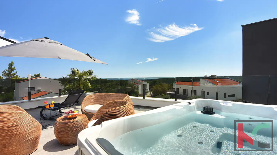 Istria, Krnica, Luxury villa, sea view, swimming pool 58m2