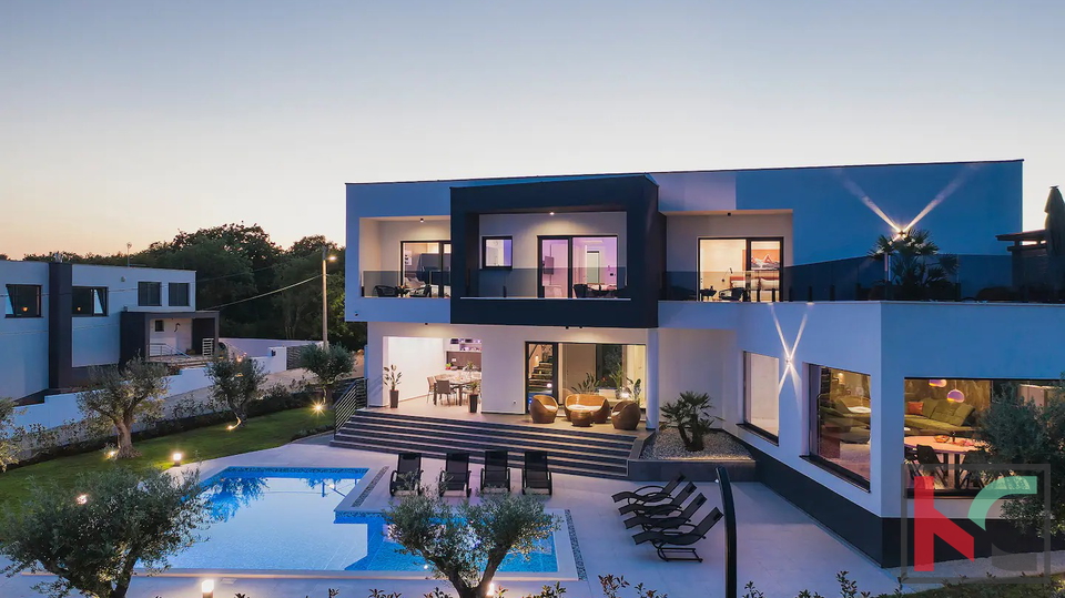 Istria, Krnica, Luxury villa, sea view, swimming pool 58m2