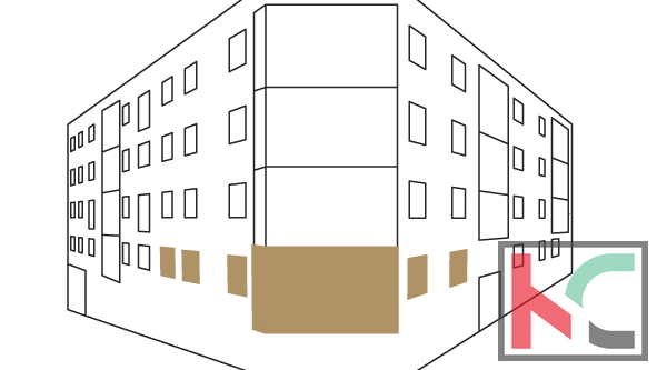 Istrien, Pula, Zentrum, Wohnung 96,42m2 in einem Neubau, drei Schlafzimmer und Loggia