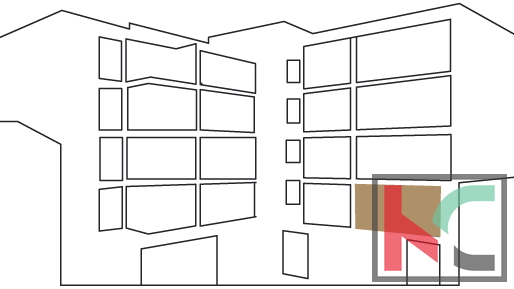 Istra, Pula, center, stanovanje 130,31m2 s tremi spalnicami in ložo, novogradnja