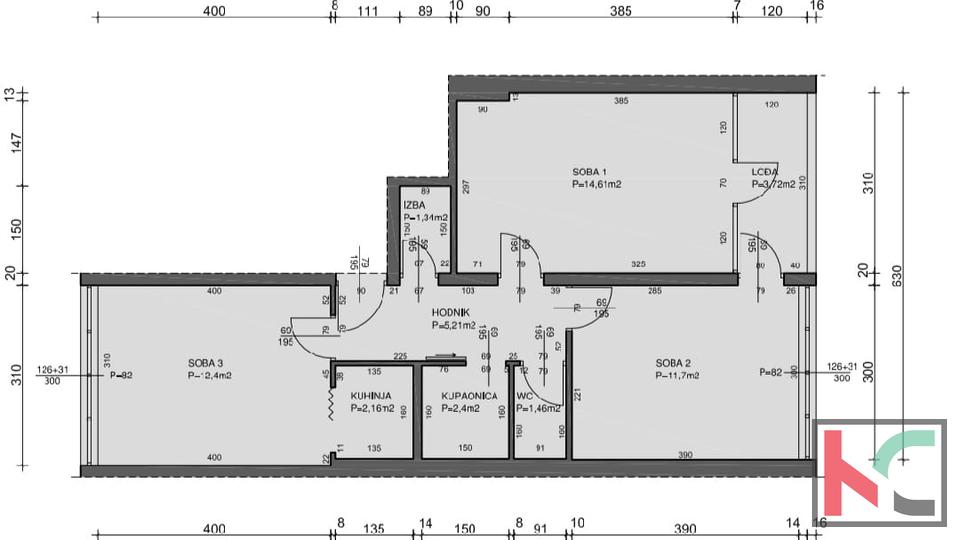 Istrien, Pula, Veruda, Wohnung 53,97 m2 in toller Lage, #verkaufen