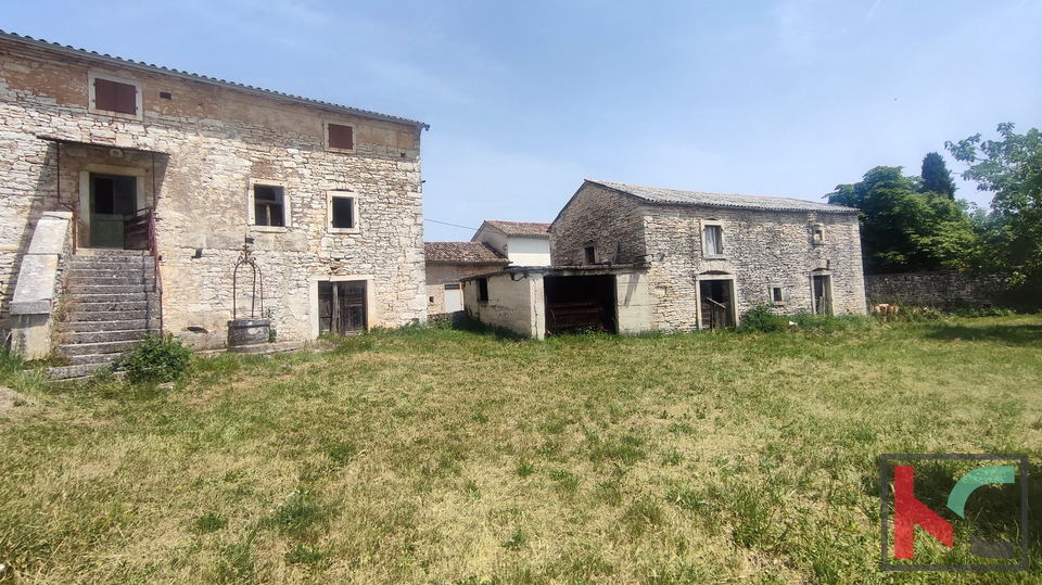 Istra, Svetvinčenat, dve istrski avtohtoni kamniti hiši z vrtom, #prodaja