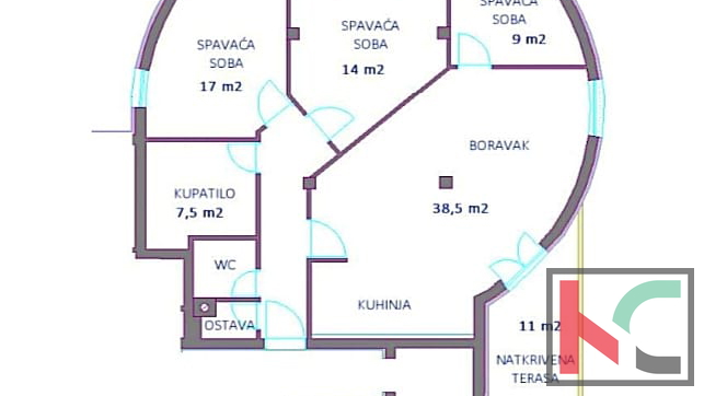 Pula, Vidikovac, luxuriöse Wohnung 122,27m2 in toller Lage, Aufzug, #Verkauf