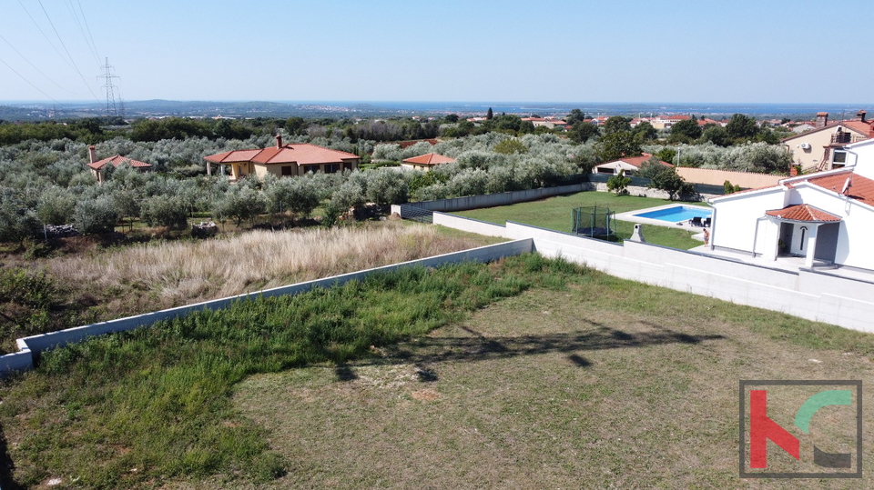 Istria, Galižana, building plot 1000 m2 with sea view, #sale