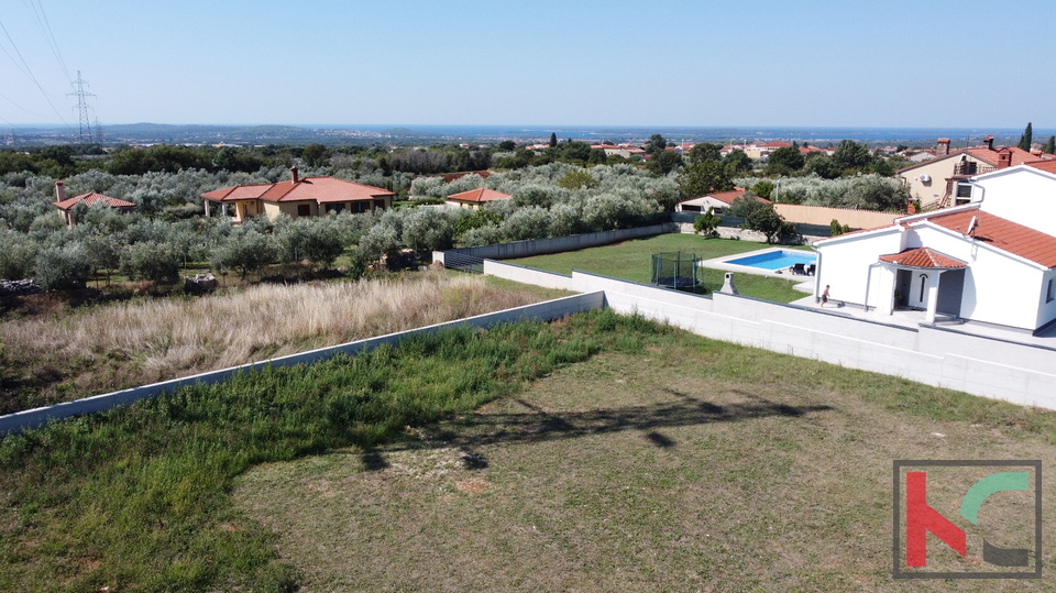 Istrien, Galižana, Baugrundstück 1000 m2 mit Meerblick, #Verkauf