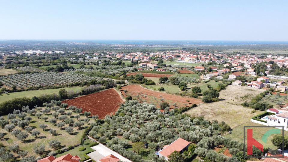 Istrien, Galižana, Baugrundstück 1000 m2 mit Meerblick, #Verkauf